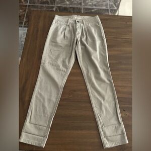 BURBERRY Brit Pleated front Khaki Pant Size 25